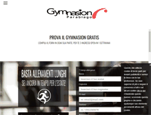 Tablet Screenshot of gymnasionparabiago.com